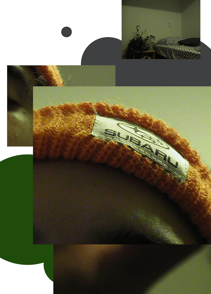 Dormstorm collage artwork and visual design